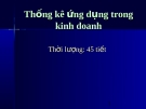 Thống kê ứng dụng trong kinh doanh