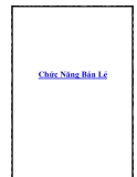 Chức Năng Bán Lẻ