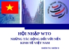 HỘI NHẬP WTO NHỮNG TÁC ĐỘNG ĐỐI VỚI NỀN KINH TẾ VIỆT NAM