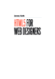 Jeremy Keith - HTML5 for web Designers
