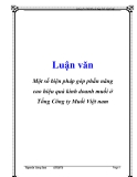 Luận văn: Một số biện pháp góp phần nâng cao hiệu quả kinh doanh muối ở Tổng Công ty Muối Việt nam