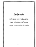 Luận văn tốt nghiệp:  Tiêu thụ sản phẩm Giày Da ở Việt Nam hiện nay ,thực trạng và giải pháp