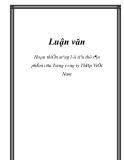  Luận văn đề tài: Hoàn thiện mạng lưới tiêu thụ sản phẩm của Tổng công ty Thép Việt Nam