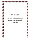 Luận văn: Cải thiện công tác đãi ngộ tài chính tại Công ty Xăng Dầu Quân Đội