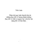 Phân tích quy luật chuyển hóa từ những thay đổi về lượng thành những thay đổi về chất và ngược lại. Liên hệ vận dụng đối với bản thân.