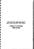 BÁO CÁO TÀI CHÍNH HỢP NHẤT - CÔNG TY CỔ PHẦN VĨNH HOÀN