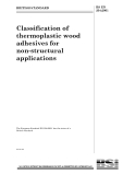 Classification of thermoplastic wood adhesives for non-structural applications