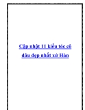 Cập nhật 11 kiểu tóc cô dâu đẹp nhất xứ Hàn