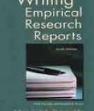 Writing Empirical Research Reports