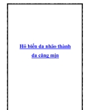 Hô biến da nhão thành da căng mịn