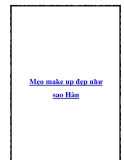 Mẹo make up đẹp như sao Hàn