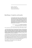Bank Mergers, Competition, and Liquidity