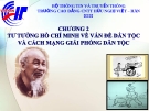 Chương số 2. Tư tưởng Hồ Chí Minh về vấn đề dân tộc và cách mạng giải phóng dân tộc