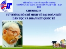 Tư tưởng Hồ Chí Minh  về đại đoàn kết dân tộc và đoàn kết quốc tế, chương 4