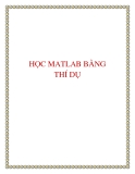 HỌC MATLAB BẰNG THÍ DỤ