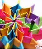 Học lỏm cách gấp pháo hoa origami huyền ảo 