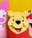 Làm rối gấu Pooh tặng nhóc em chơi trung thu 