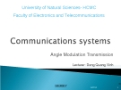 COMMUNICATIONS SYSTEMS - Angle Modulation Transmission