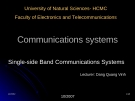 Communications systems Single-side Band Communications Systems