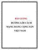 BÀI GIẢNG ĐƯỜNG LỐI CÁCH MẠNG ĐẢNG CỘNG SẢN VIỆT NAM