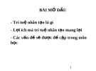 Bài giảng học về Trí tuệ Nhân tạo