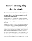 Bí quyết ăn kiêng bằng thức ăn nhanhĐồ ăn nhanh có vẻ hoàn toàn không thích