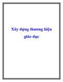 Xây dựng thương hiệu giáo dục