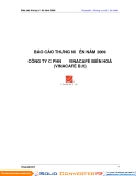 Báo cáo thường niên năm 2009 của Vina Cafe - Hương vị của thiên nhiên