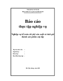 Báo cáo thực tập nghiệp vụ Nghiệp vụ kế toán chi phí sản xuất và tính giá thành sản phẩm xây lắp