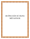 HƯỚNG DẪN SỬ DỤNG METASTOCK