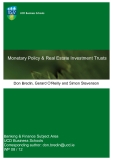 Monetary Policy & Real Estate Investment Trusts 