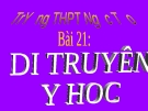 Bài giảng Di truyền y học