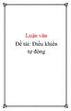 Đề tài: Điều khiển tự động