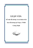 LUẬN VĂN: Kế toán tiền lương và các khoản trích theo tiền lương tại Công ty TNHH Cường Thịnh