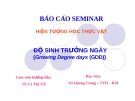 Hiện tượng học thực vật - Độ sinh trưởng ngày