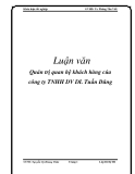  Luận văn: Quản trị quan hệ khách hàng của công ty TNHH DV DL Tuấn Dũng