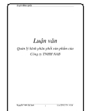  Luận văn: Quản lý kênh phân phối sản phẩm của Công ty TNHH NAB