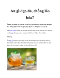 Ăn gì đẹp da, chống lão hóa