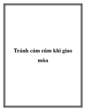 Tránh cảm cúm khi giao mùa