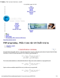 PHP programing - Phần 1 Làm việc với chuỗi và ký tự