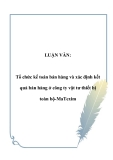 LUẬN VĂN:  Tổ chức kế toán bán hàng và xác định kết quả bán hàng ở công ty vật tư thiết bị toàn bộ-MaTexim