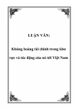 LUẬN VĂN:  Khủng hoảng tài chính trong khu vực và tác động của nó tới Việt Nam