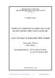 LUẬN VĂN:NGHIÊN CỨU ẢNH HƯỞNG CỦA TRỒNG XEN CÂY HỌ ĐẬU ĐẾN CHÈ KIẾN THIẾT CƠ BẢN TẠI PHÚ HỘ