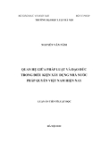 LUẬN VĂN:QUAN HỆ GIỮA PHÁP LUẬT VÀ ĐẠO ĐỨC TRONG ĐIỀU KIỆN XÂY DỰNG NHÀ NƢỚC PHÁP QUYỀN VIỆT NAM HIỆN NAY