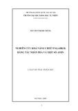 LUẬN  VĂN:NGHIÊN CỨU KHẢ NĂNG CHIẾT PALAĐI(II) BẰNG TÁC NHÂN PDA VÀ MỘT SỐ AMIN