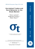 Correlated Trades and  Herd Behavior in the  Stock Market   