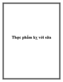 Thực phẩm kỵ với sữa