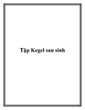 Tập Kegel sau sinh