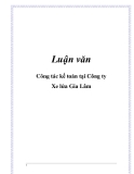 Luận văn: Công tác kế toán tại Công ty Xe lửa Gia Lâm