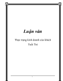 Luận văn: Thực trạng kinh doanh của khách Tuổi Trẻ